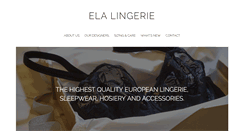 Desktop Screenshot of elalingerie.com